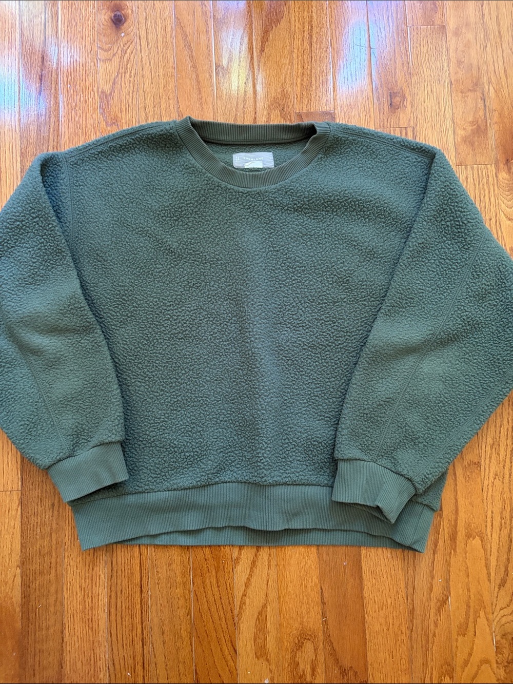 Everlane Renew Sherpa Crewneck Size Large